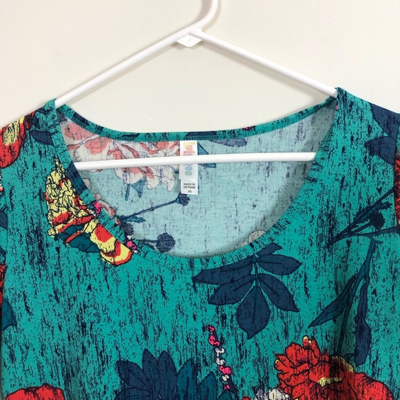 LulaRoe Floral Long Sleeve Top - Picture 3 of 5